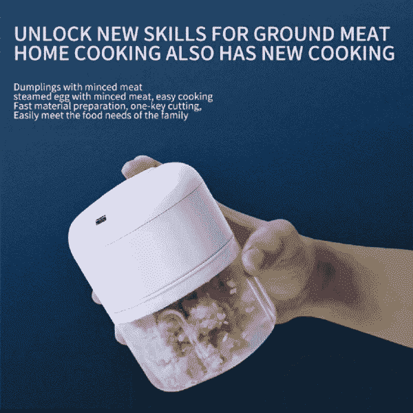Rechargeable Mini Electric Chopper 250ml capacity - - Image 5