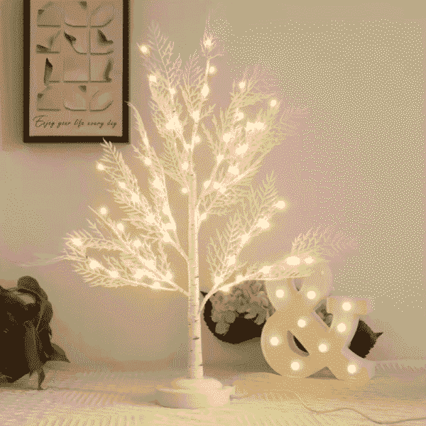 LED Tree Lights Lamp, DIY Artificial Tree Lamp Timer Cell - Image 4