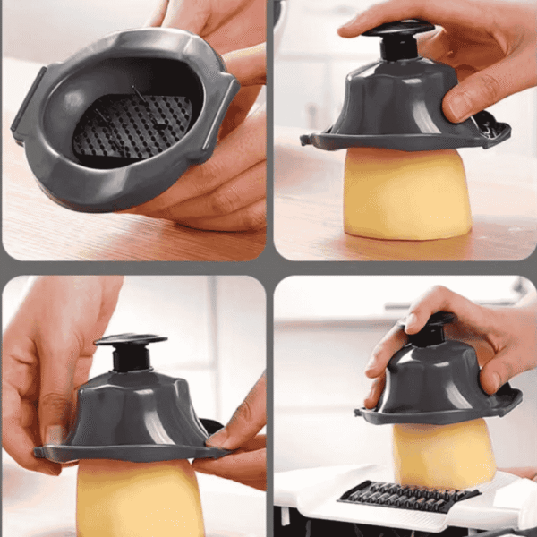 9in1 Vegetable cutter chopper with drain basket - Image 3