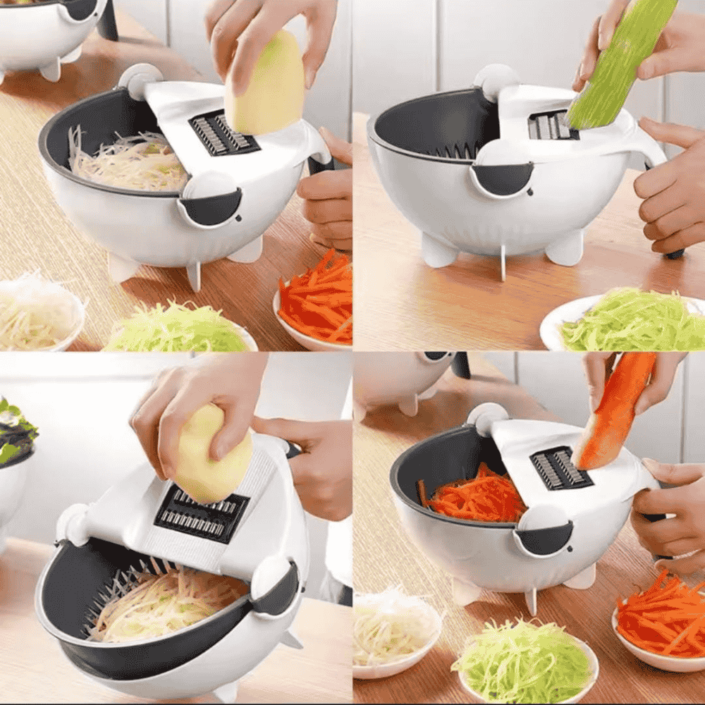 9in1 Vegetable cutter chopper with drain basket