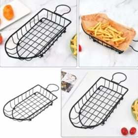 Boat Shape Fry Basket (Metal)