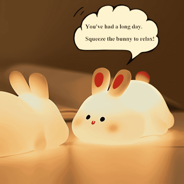 Cute Rabbit Touch Silicone Light for Kids - Image 3