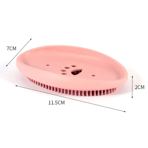 SILICON 2 IN 1 SOAP DISH WITH BRUSH - Image 3