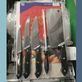 KITCHEN UTENSILS KNIFE WITH CUTTING BOARD