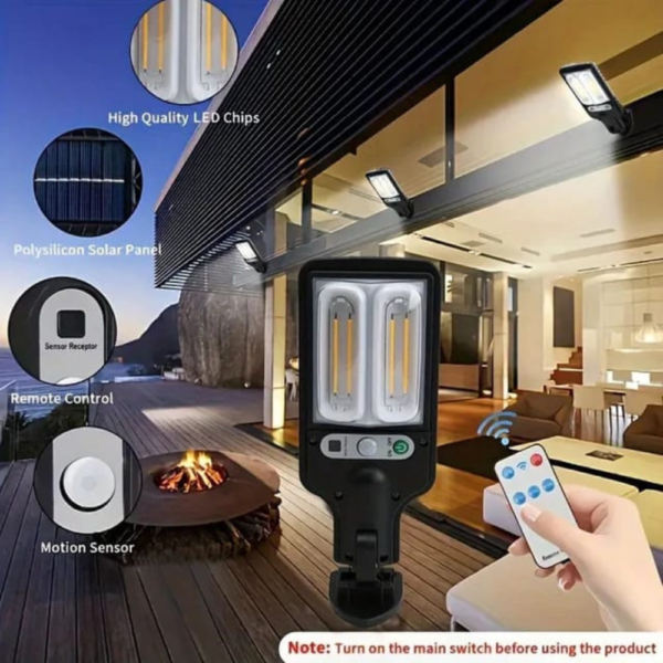 40W Solar Street Lights Outdoor, Solar Lamp With 3 Light Modes - Image 4