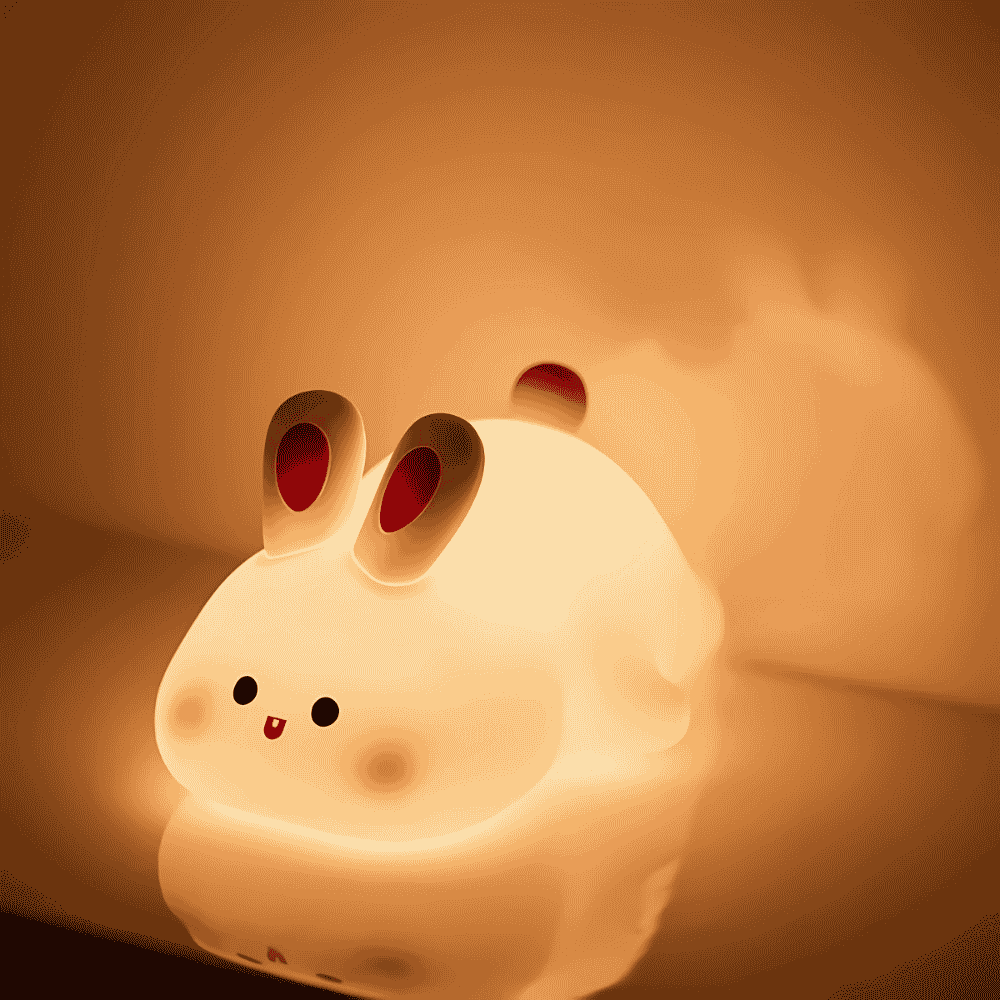 Cute Rabbit Touch Silicone Light for Kids