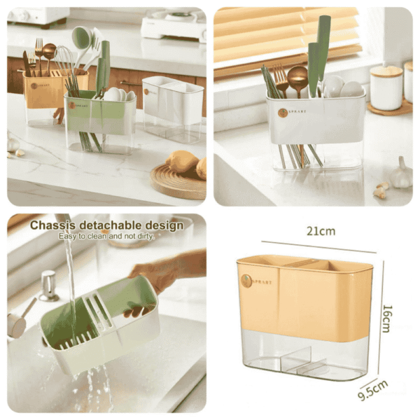 Acrylic Cutlery Holder (Random Colours) - Image 5