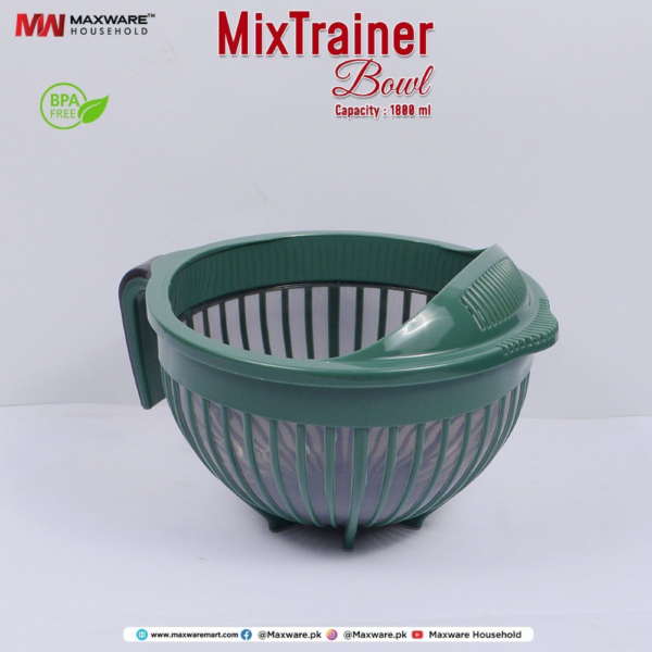 MixTrainer Bowl (1800ml) Mixing Bowl + Strainer - Image 7