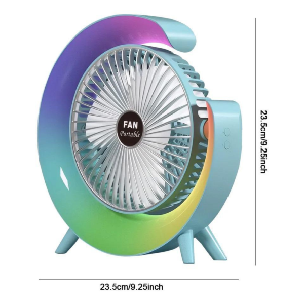 G Shape RGB Lightening Fan With 3 Speed Gear - Image 3