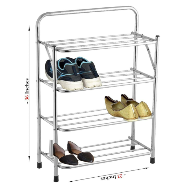 Foldable Metal Shoe Rack - Image 4