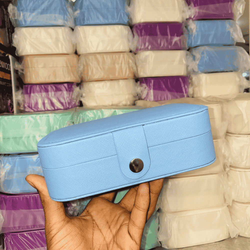 Jewelry Earring Ring Necklace Storage Box Travel Jewelry Case - Image 3