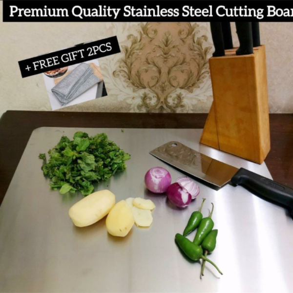 Stainless Steel Heavy-Duty Kitchen Cutting Board - Image 4