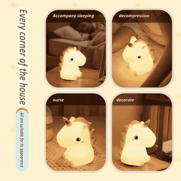 Cute Unicorn 🦄 Touch Silicone Light for Kids - Image 2