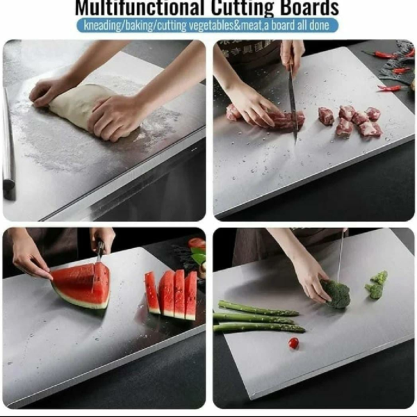 Stainless Steel Heavy-Duty Kitchen Cutting Board - Image 5