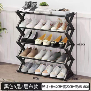 5 layer zigzag Shoe Rack