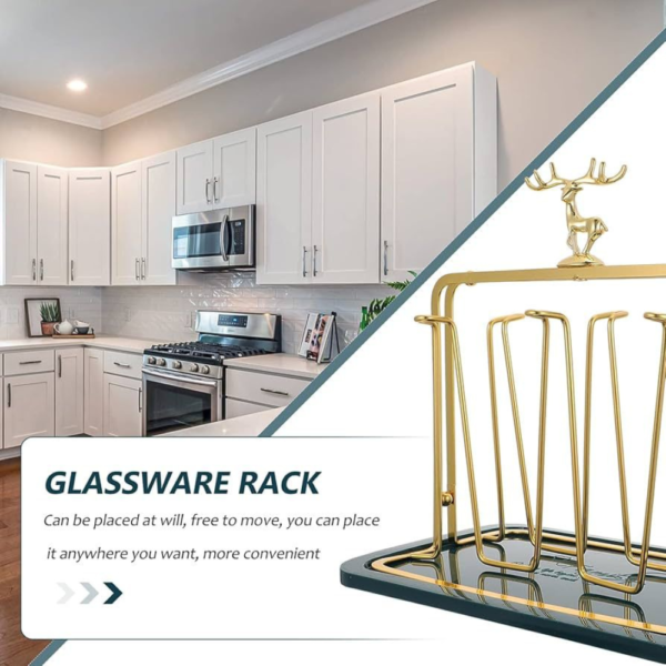 Cup Holder Kitchen Storage Glassware Rack - Image 3