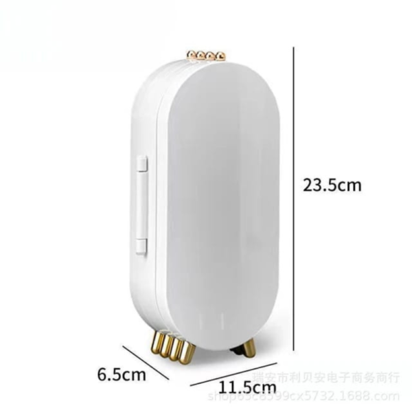 Foldable 4 compartments jewelry organizer with mirror - Image 6