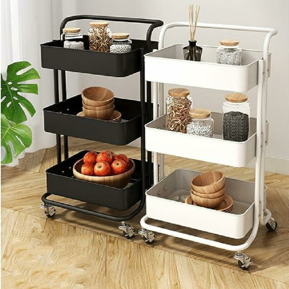 MULTIPURPOSE 3 TIER TROLLEY IMPORTED (Made In China)