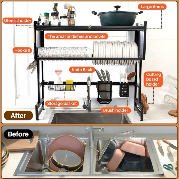 Over The Sink Cabinet Rack - Image 8
