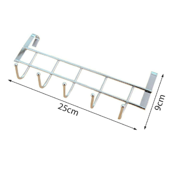 Steel  Over The Door 5  Hooks Hanger - Image 7