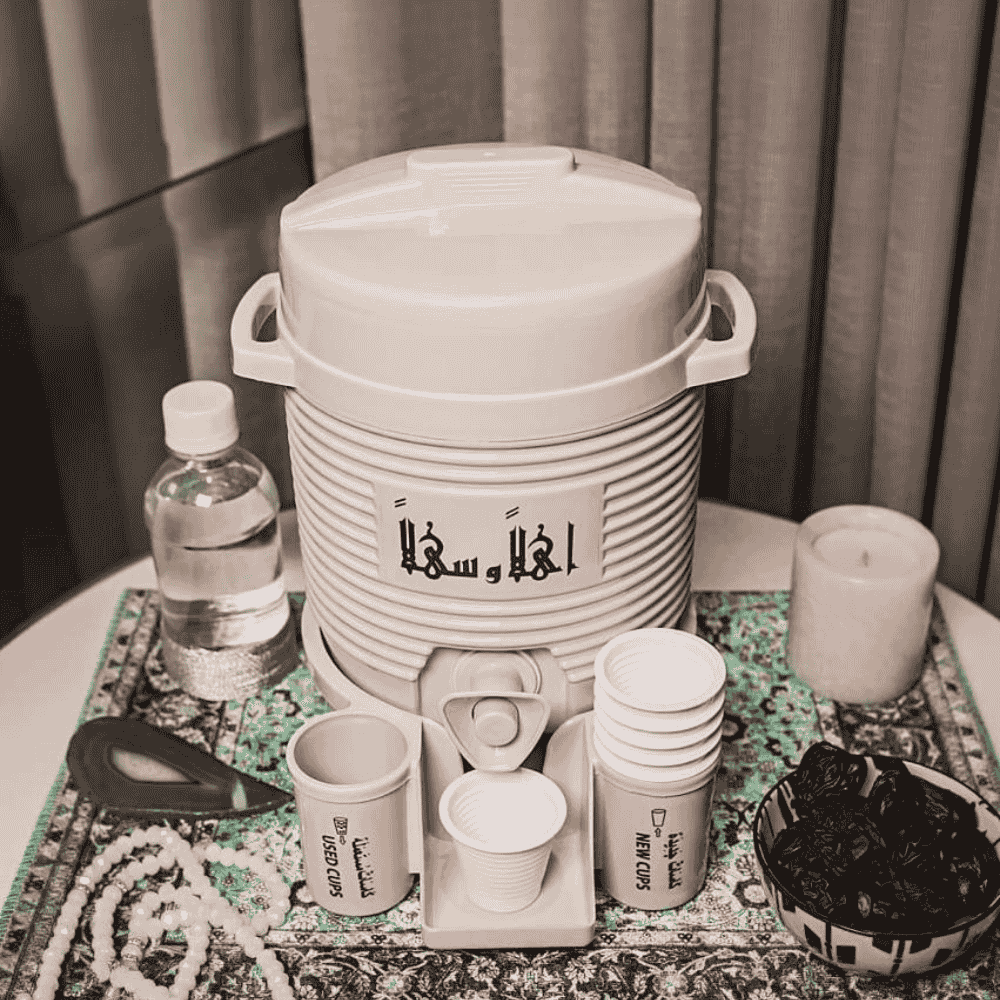 Zam zam Cooler With Mini Glass 2L