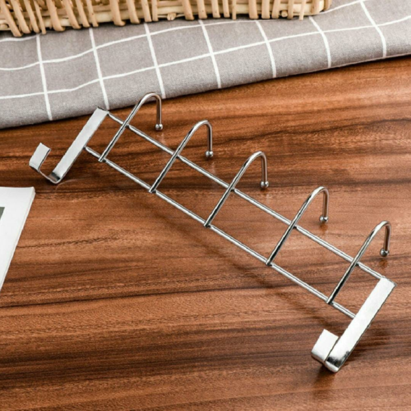 Steel  Over The Door 5  Hooks Hanger - Image 5