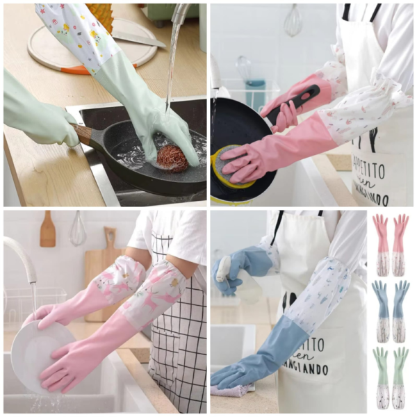 Dishwashing  Gloves big (Random Colours)