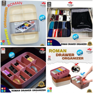 Plastic MultiPurpose Roman drawer organizer
