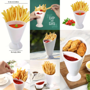 French Fry Cone Finger Foods Snack Holder