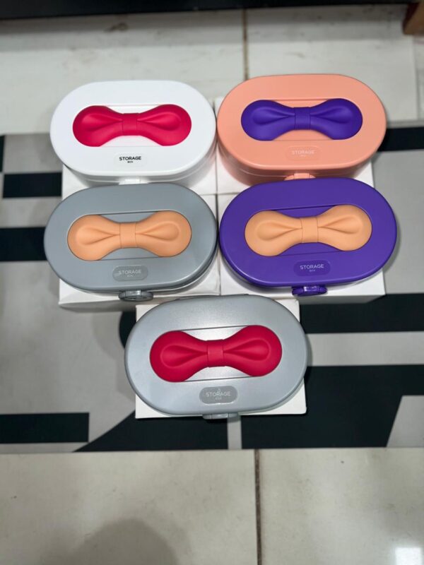 Silicone Premium Bowknot Jewellery Organiser (Mix/Random colour) - Image 2