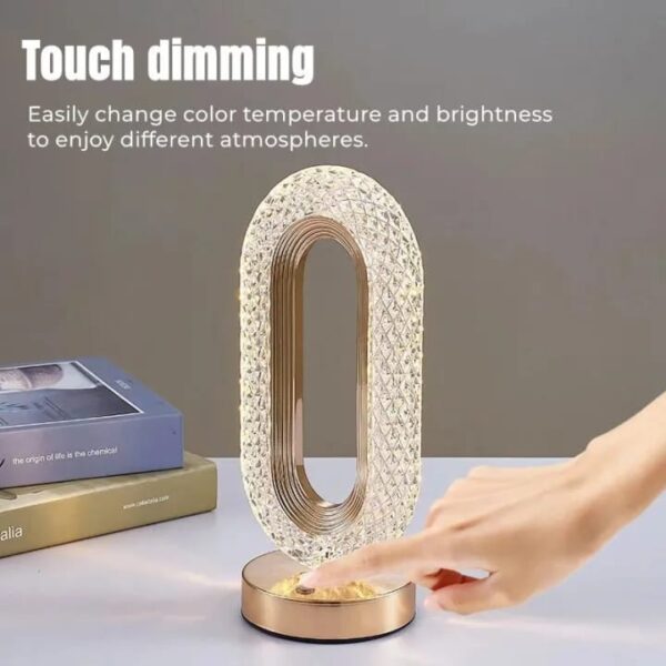 3 Color Modern and Simple Iron Crystal Table lamp - Image 6