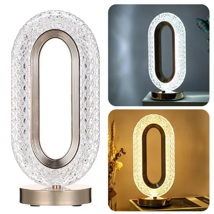 3 Color Modern and Simple Iron Crystal Table lamp