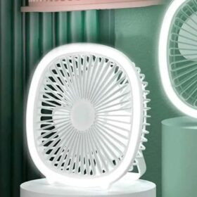 Desk Fan With 3 Speeds Silent Operation With Night Light