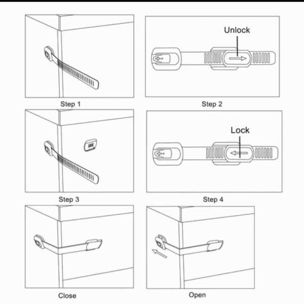 Flexible & Adjustable Child Lock (Big Size) - Image 3