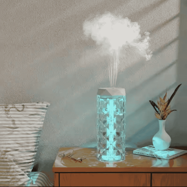 Diamond Rose Shaped  Lamp with humidifier  Big size - Image 5