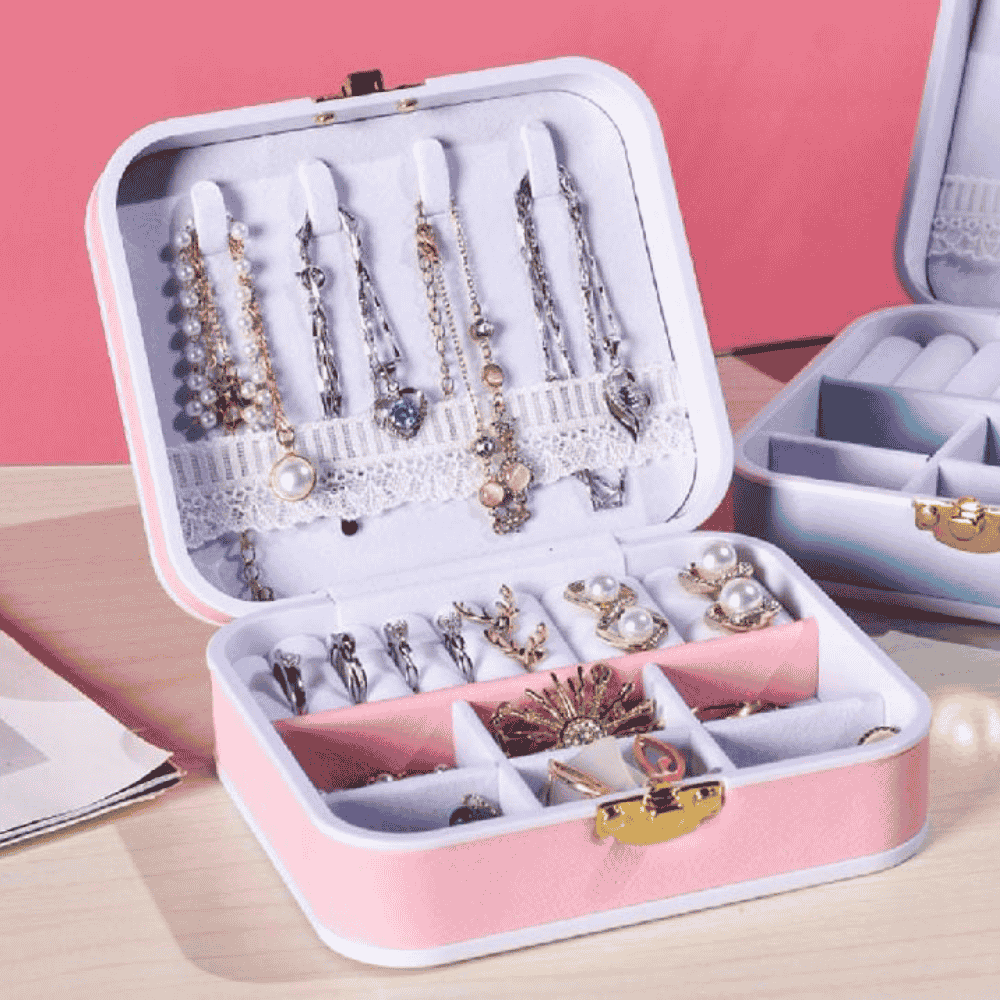 Small Case Portable Case Mini Jewelry Boxes Jewelry Organizer Earrings Case