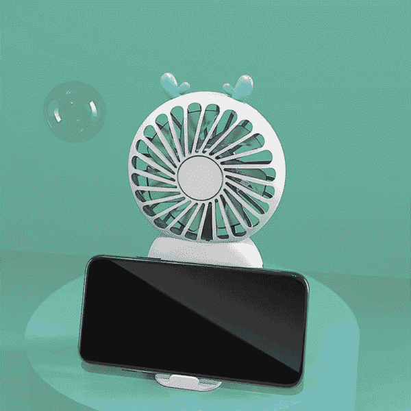 Portable Fan Handheld Pocket Mini Fan Portable With Bracket - Image 2
