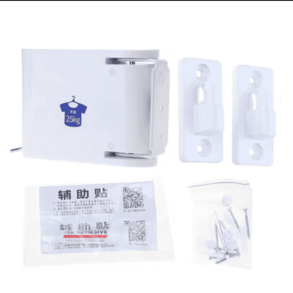 Indoor Invisible Clothesline with Hanger Hole Retractable Clothesline Rope - Image 3