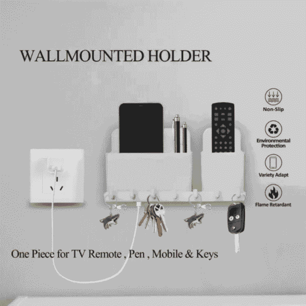 Multipurpose Wall-Mounted Holder Remote Stand, Mobile Holder
