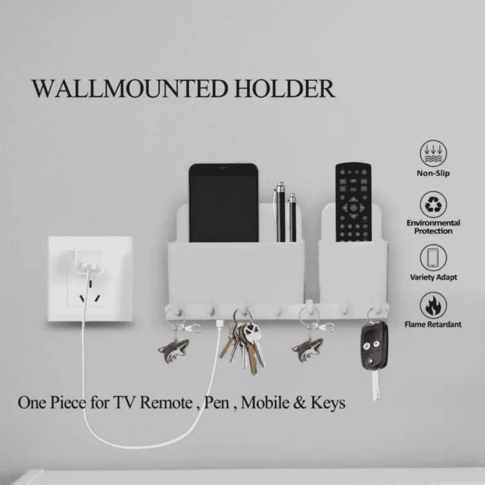 Multipurpose Wall-Mounted Holder Remote Stand, Mobile Holder
