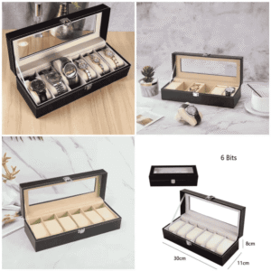 6 Slot Watch Organizer (Box Packing) Made in China