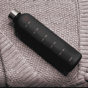 1L high Quality shaded water bottle with golden cap Hard plastic food grade material