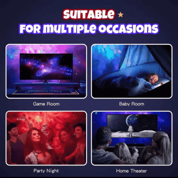 Big Sized Astraunat atmosphere Projector with rotatable head and stand  USB operated - Image 6
