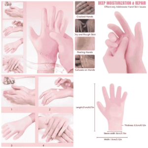 Silicone Moisturizing Gloves (Pair) Good Quality
