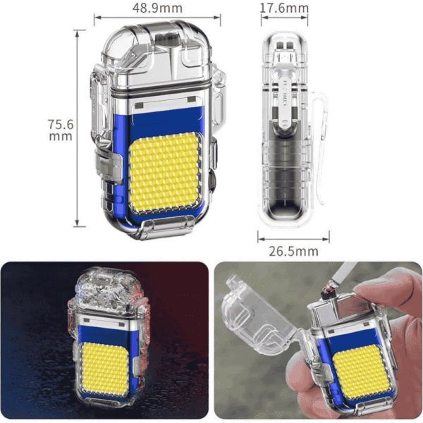 Charging Electric Lighter And Mini COB Light Keychain LED Light - Image 2