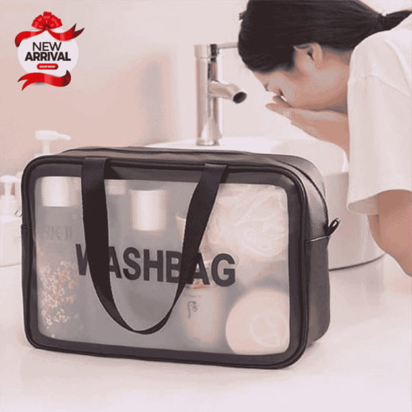 3 Pcs Unique Transparent Makeup Pouch Imported Bags - Image 5