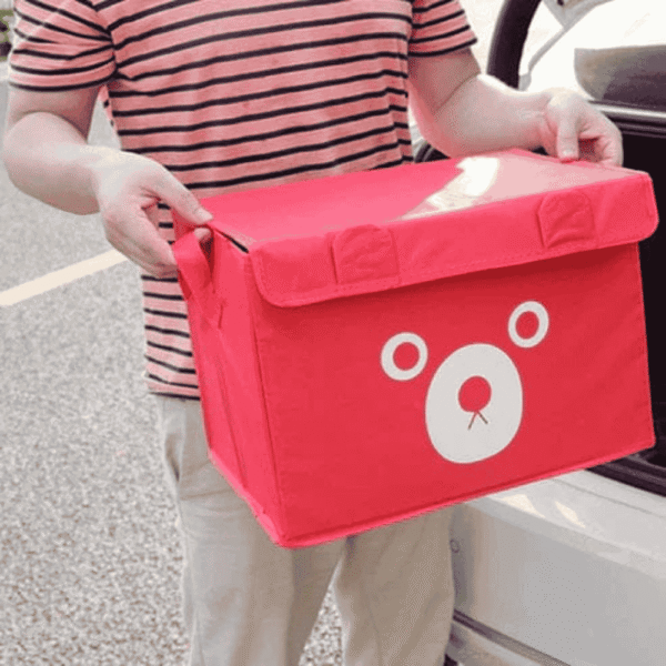 Panda Design Folding Storage Bins Quilt Basket Kid Toys Organizer Storage Boxes - Image 4