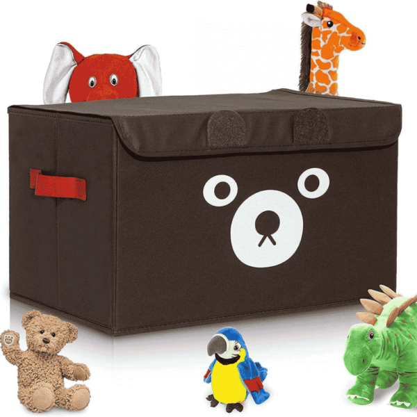 Panda Design Folding Storage Bins Quilt Basket Kid Toys Organizer Storage Boxes - Image 2