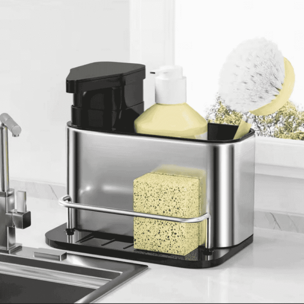 3 in 1 Kitchen Stainless Steel Soap Dispenser - Image 3