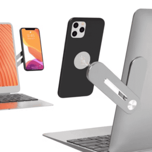 Laptop Phone Stand Metal Expansion Screen Side Mount Magnetic Folding Phone Holder